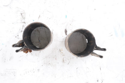 11-18 Porsche Cayenne 958 Exhaust Clam SET of 2  OEM