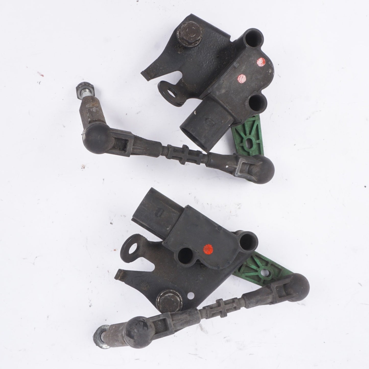 11-18 AUDI A6 A7 A8 S6 S7 S8 FRONT LEFT HEADLIGHT LEVEL SENSOR 4H0941285G - PAIR