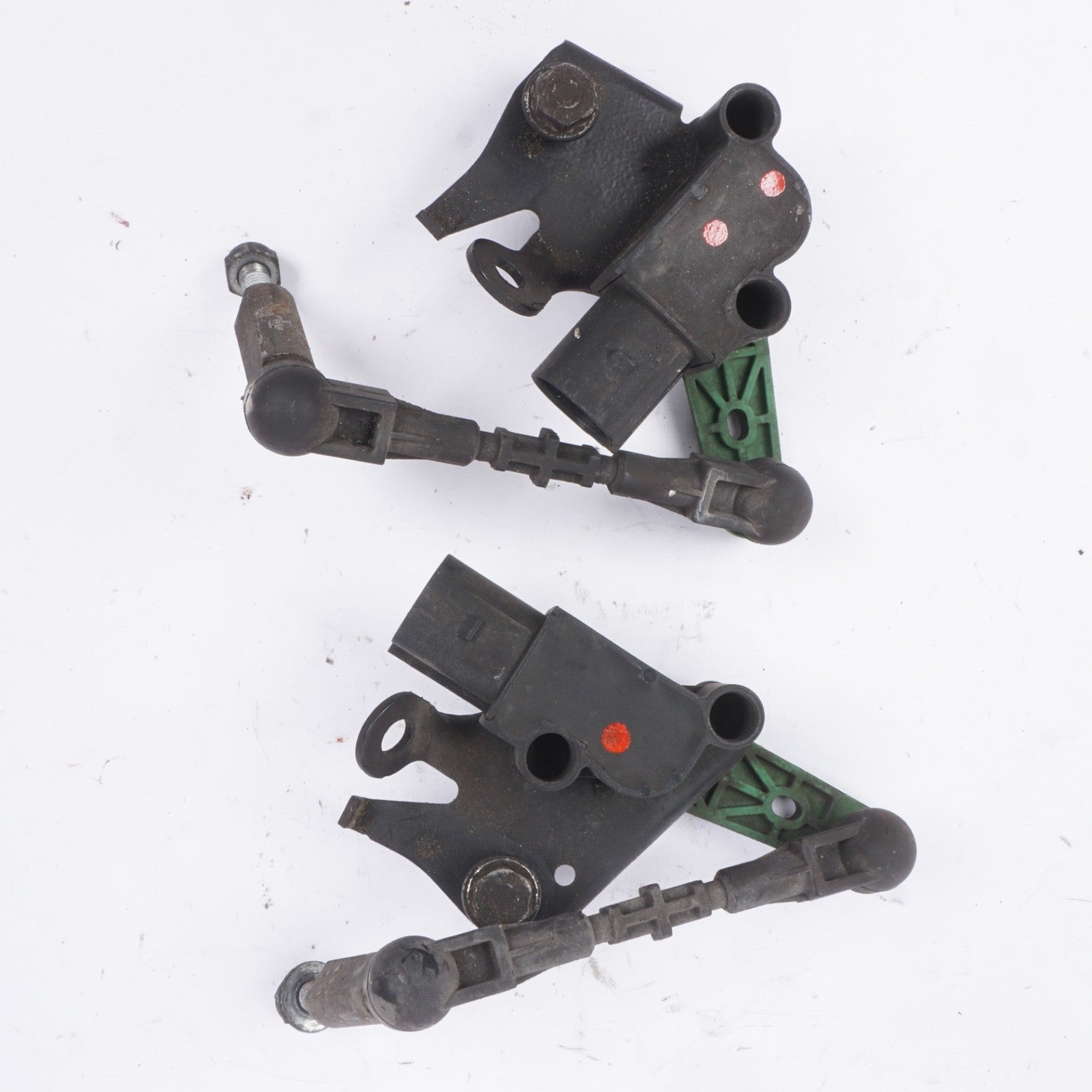 11-18 AUDI A6 A7 A8 S6 S7 S8 FRONT LEFT HEADLIGHT LEVEL SENSOR 4H0941285G - PAIR