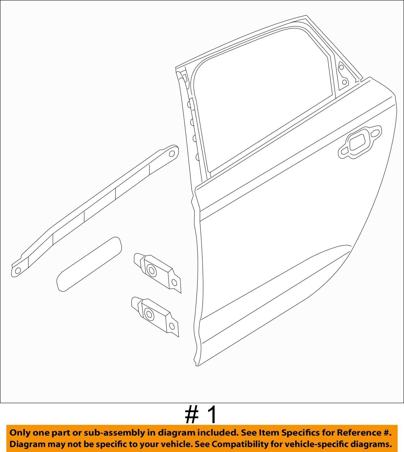 2005 - 2011 AUDI A6 RIGHT REAR DOOR SHELL SILVER