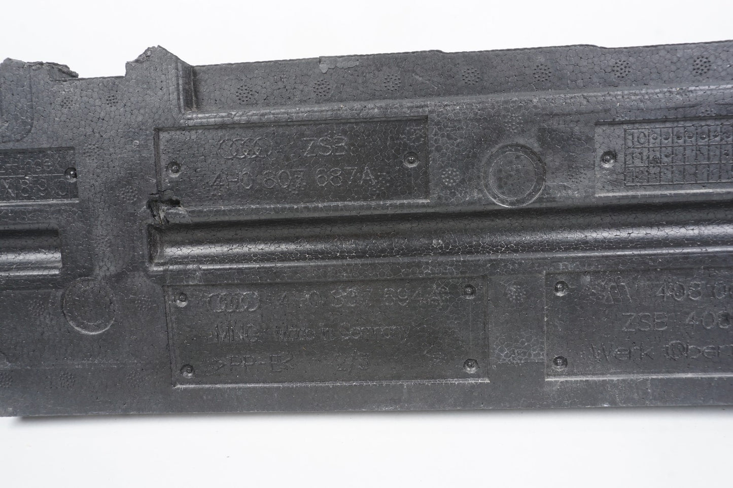 2011-2017 Audi D4 A8 A8L Front Bumper Reinforcement Impact Absorber Foam OEM