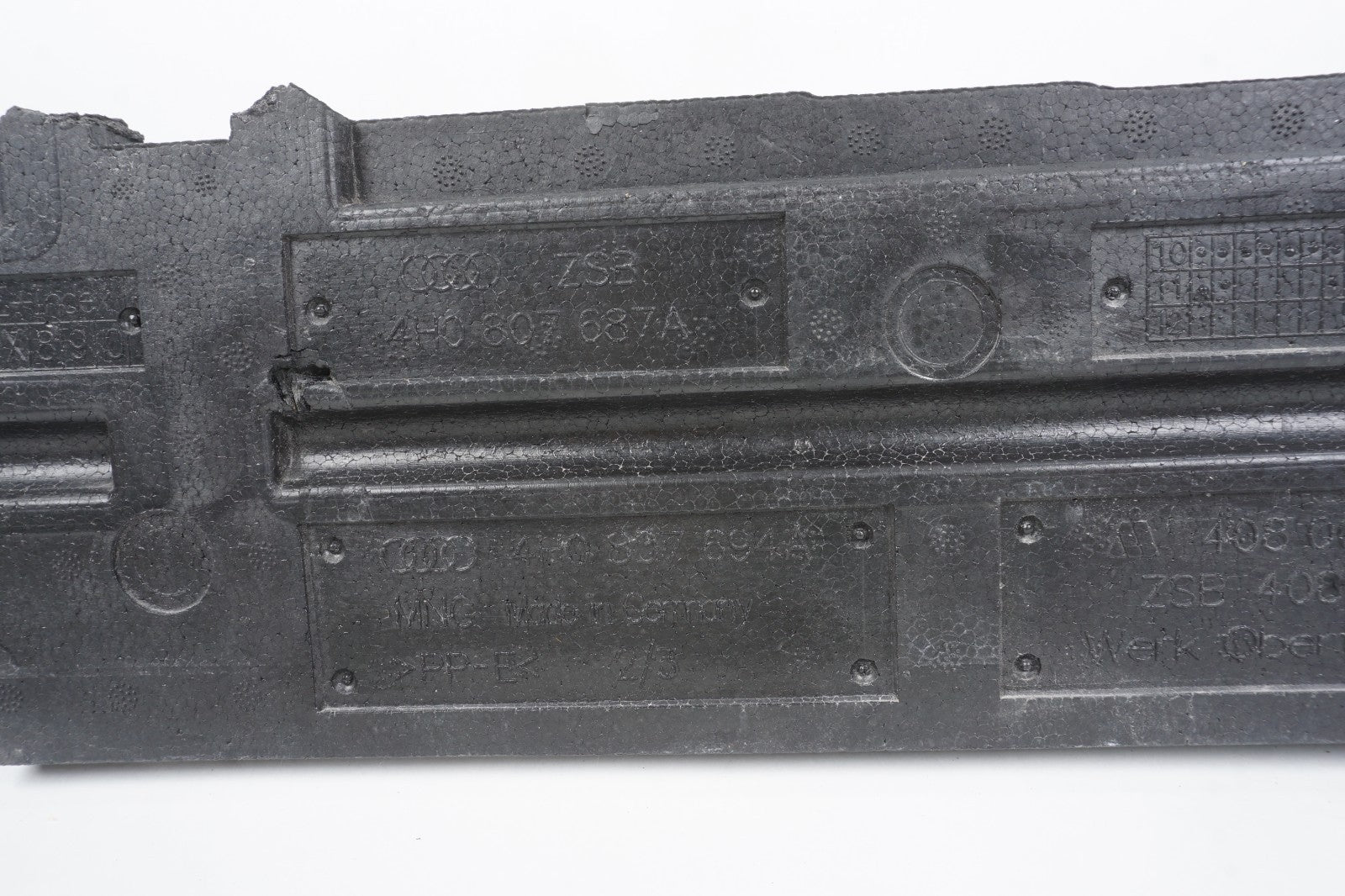 2011-2017 Audi D4 A8 A8L Front Bumper Reinforcement Impact Absorber Foam OEM