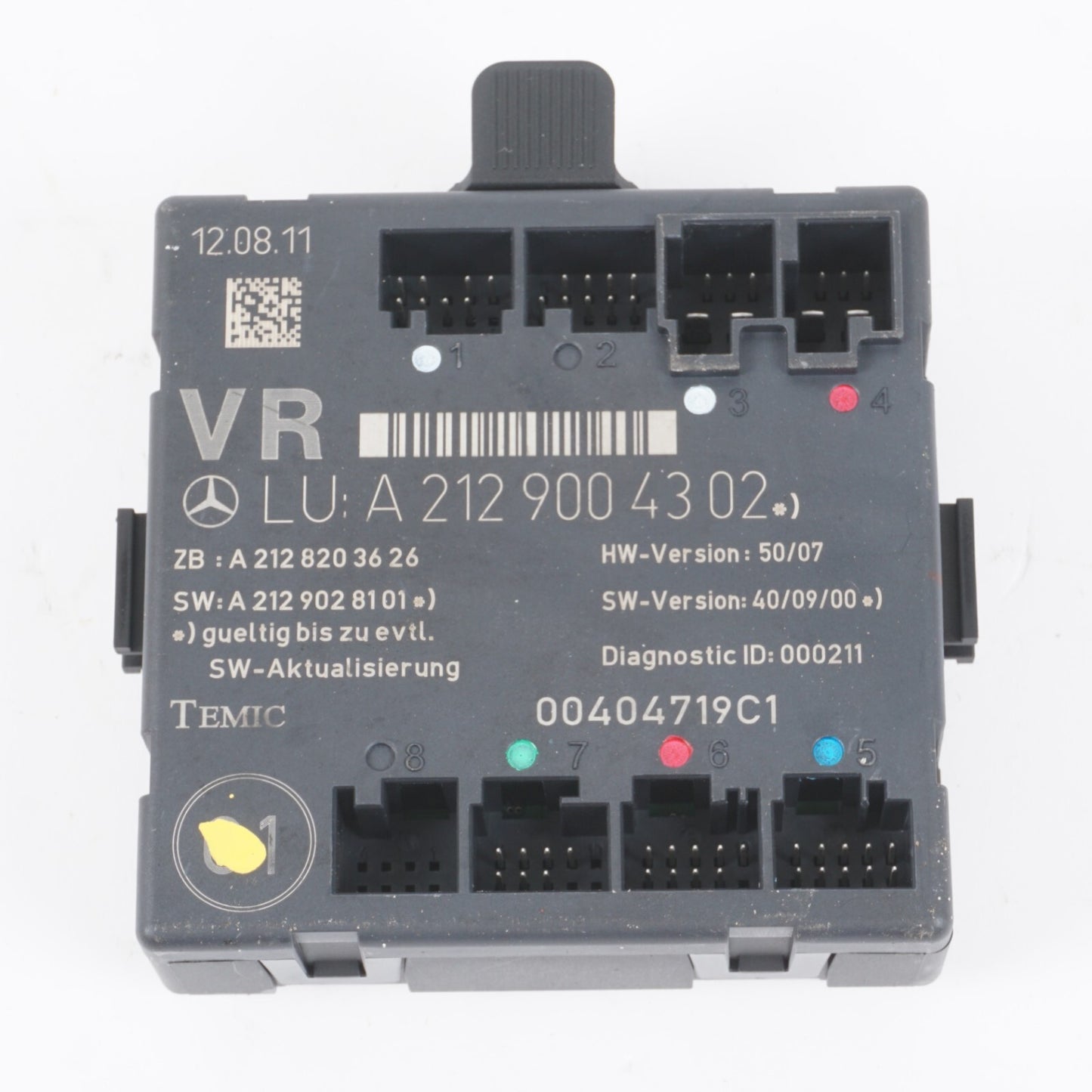 08-14 Mercedes C350 C300 W204 FRONT RIGHT PASSENGER SIDE DOOR CONTROL MODULE OEM