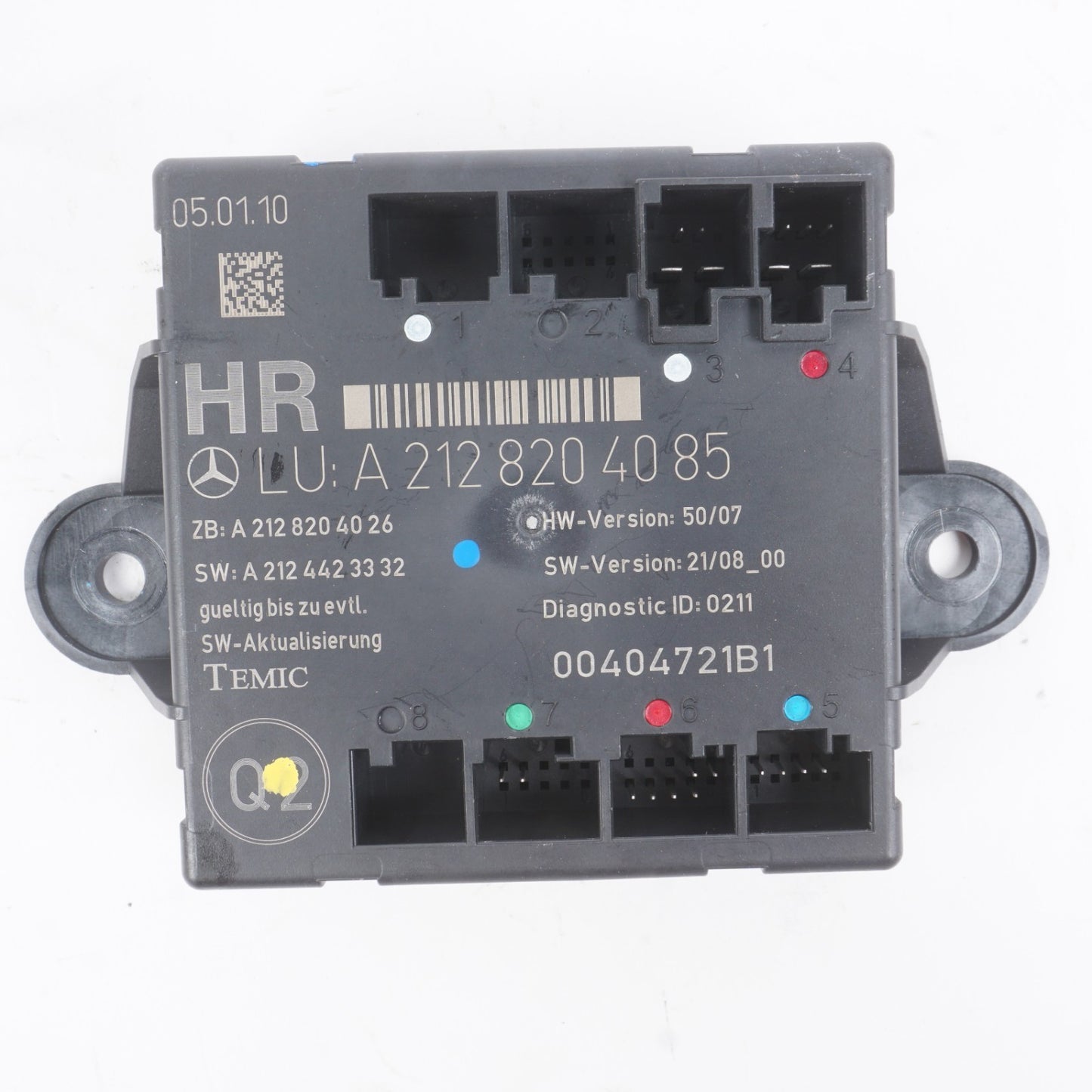 08-14 Mercedes-Benz C300 Rear Right  Door Control Module 2128204085 OEM