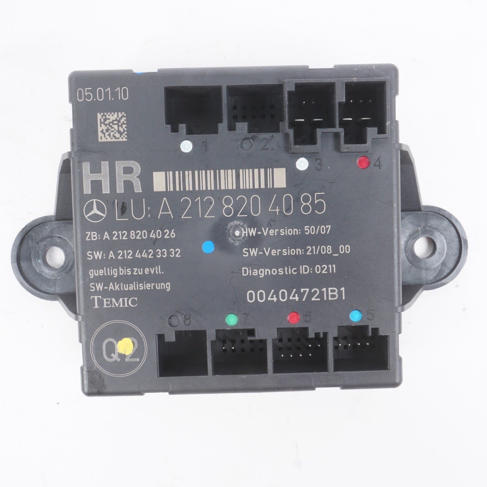 08-14 Mercedes-Benz C300 Rear Right  Door Control Module 2128204085 OEM
