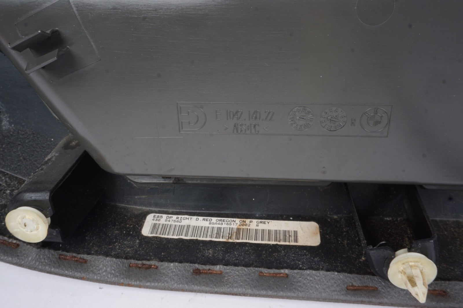 2003-2008 Bmw Z4 Front Right Passenger Interior Door Trim Liner Panel Pearl Gray