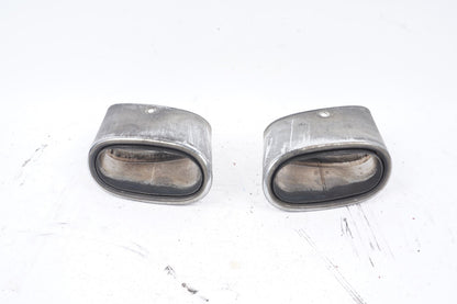 2003-2008 Mercedes R230 SL500 SL600 Rear Exhaust Muffler Tips Ends Set of 2 OEM