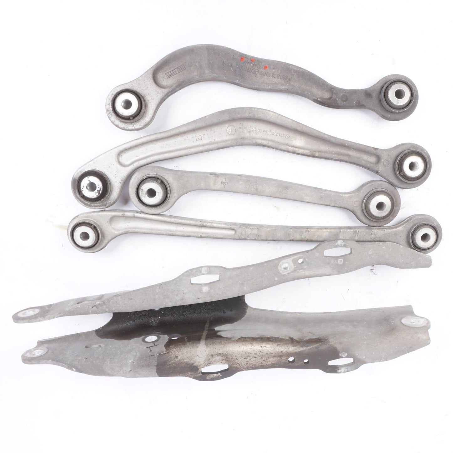 2014 - 2017 MERCEDES S550 W222 REAR LEFT SUSPENSION CONTROL ARM SET OF 5 OEM