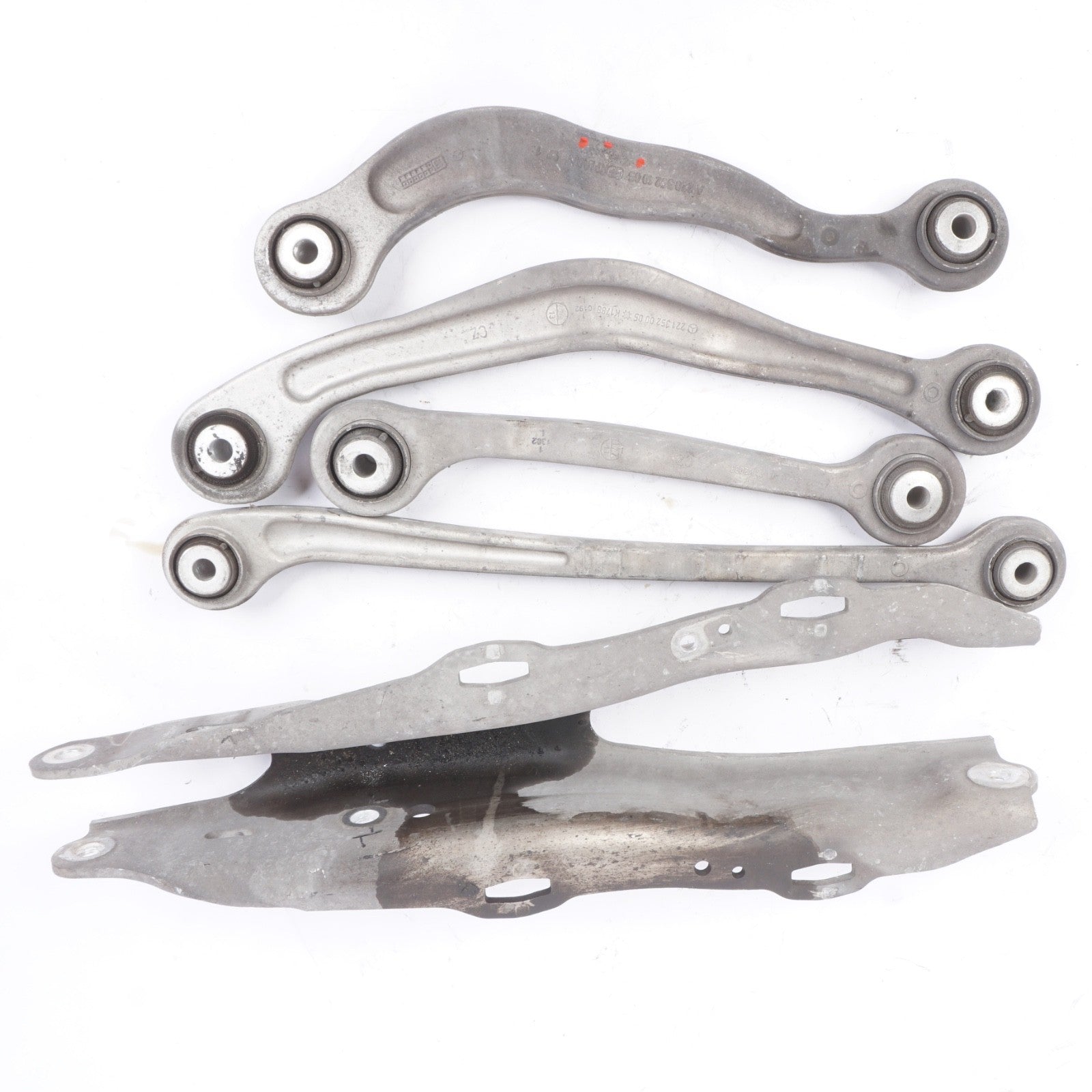 2014 - 2017 MERCEDES S550 W222 REAR LEFT SUSPENSION CONTROL ARM SET OF 5 OEM