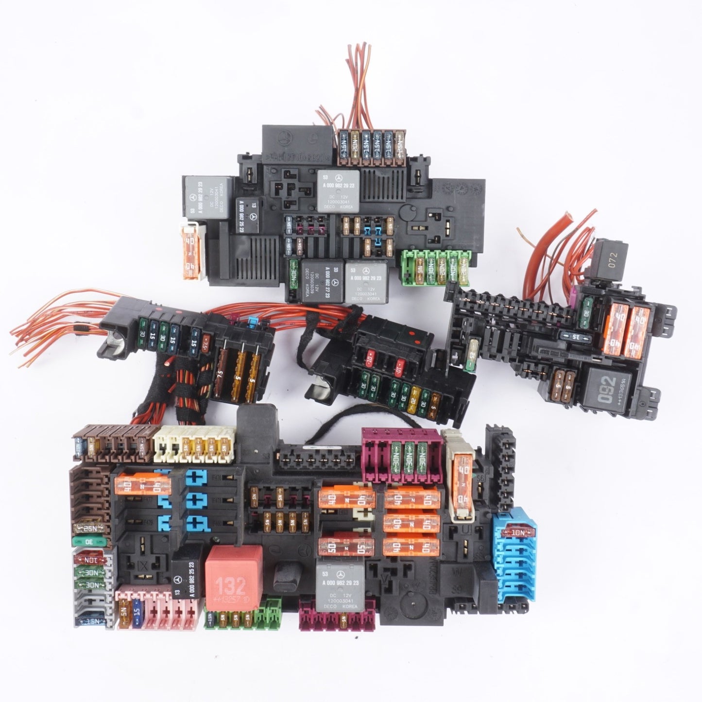 2014 - 2017 Mercedes S550 W222 OEM Rear Fuse Relay Box Module SET