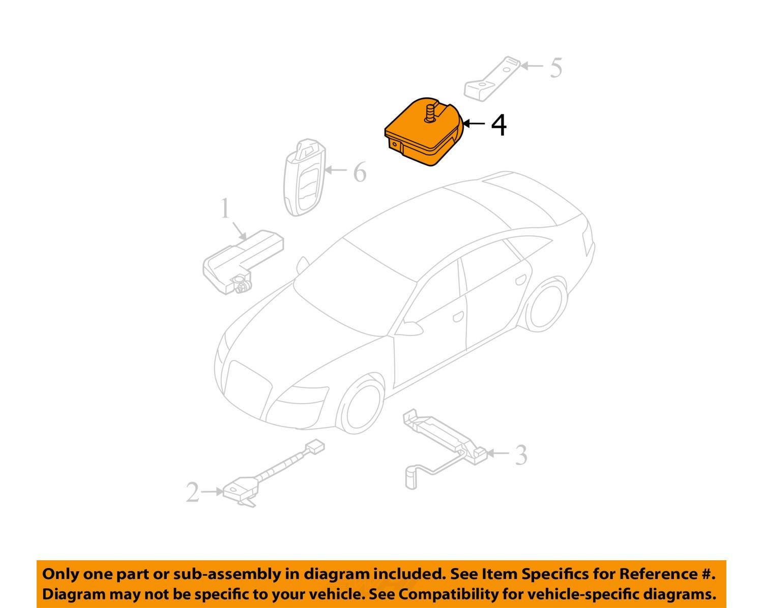 2011 - 2018 Audi A8 D4 Anti Theft Alarm Horn Siren