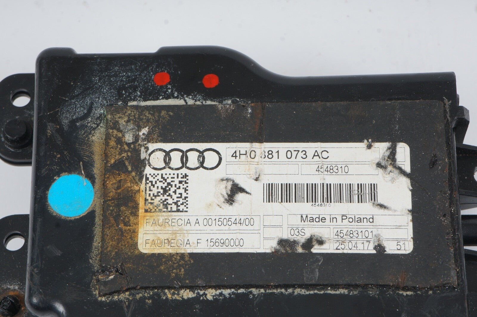 2011 - 2018 AUDI A8 L FRONT LEFT DRIVER SIDE SEAT AIR PUMP OEM 4H0881073