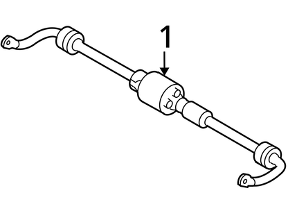 2008 - 2010 BMW 650I E60 RWD REAR ACTIVE DYNAMIC STABILIZER SWAY BAR OEM