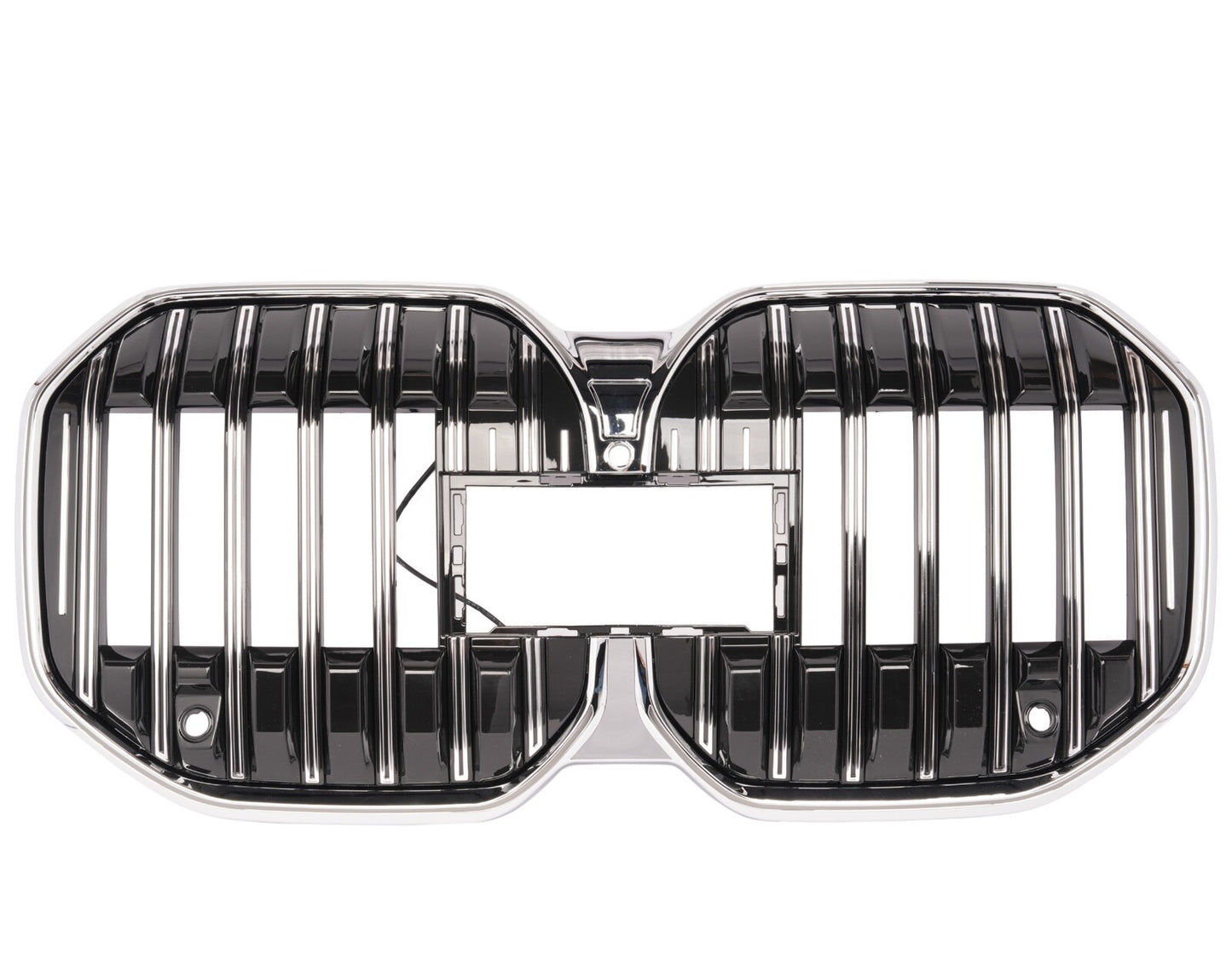 For 23-25 BMW 7 Series G70 Glossy Chrome LED Front Bumper Grill Grille Trim