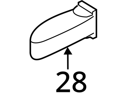 2011 - 2018 Audi A8L Front Right Passenger Side Door Check Strap Stopper OEM
