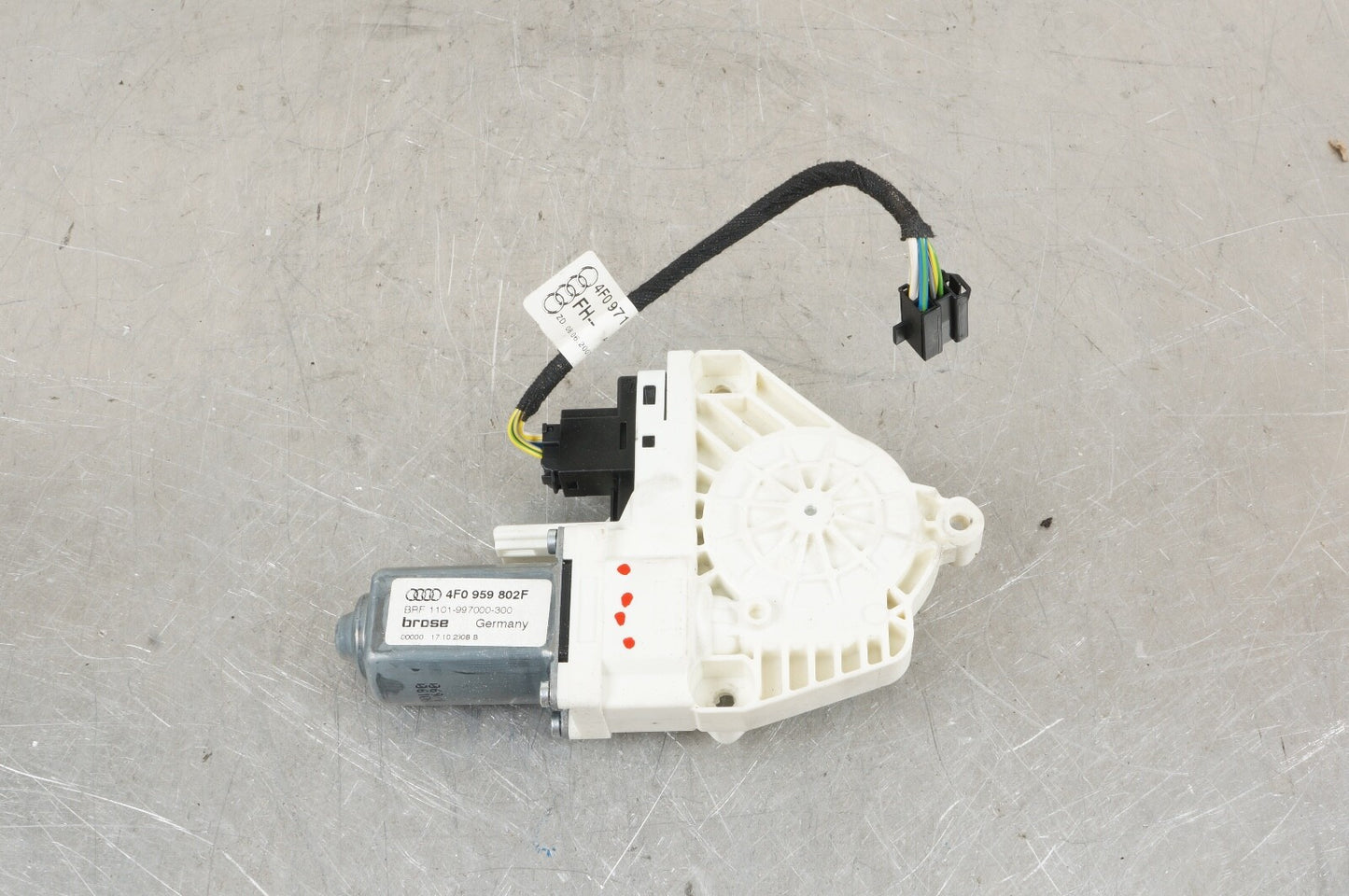 06-09 Audi A6 Quattro Front Right Side Power Door Window Motor 4F0959802D OEM