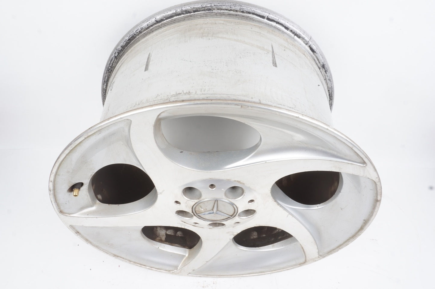 03-12 Mercedes R230 SL500 Complete Wheel Tire Rim Set 8.5 x 9.5 R18 HAS CRACK