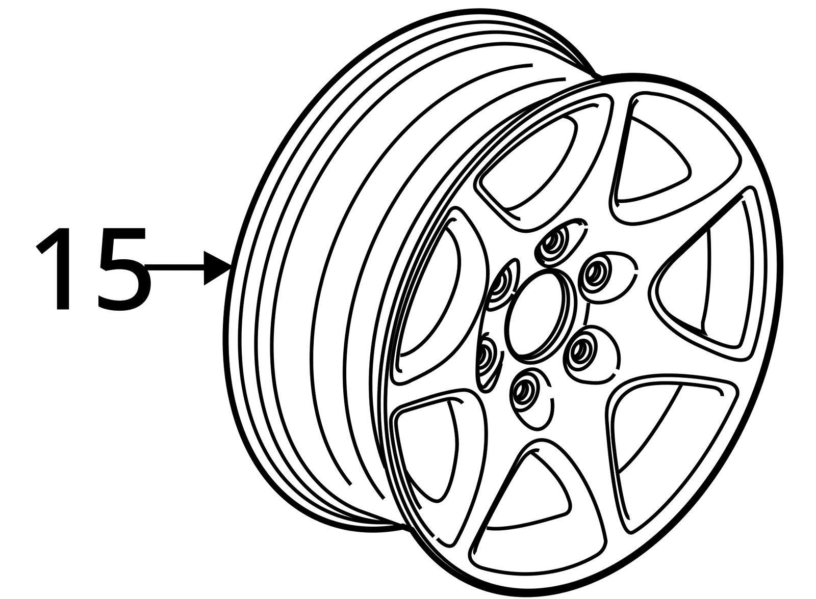 2007 - 2020 Spare Wheel Tire Tahoe Yukon Sierra Silverado Escalade Suburban