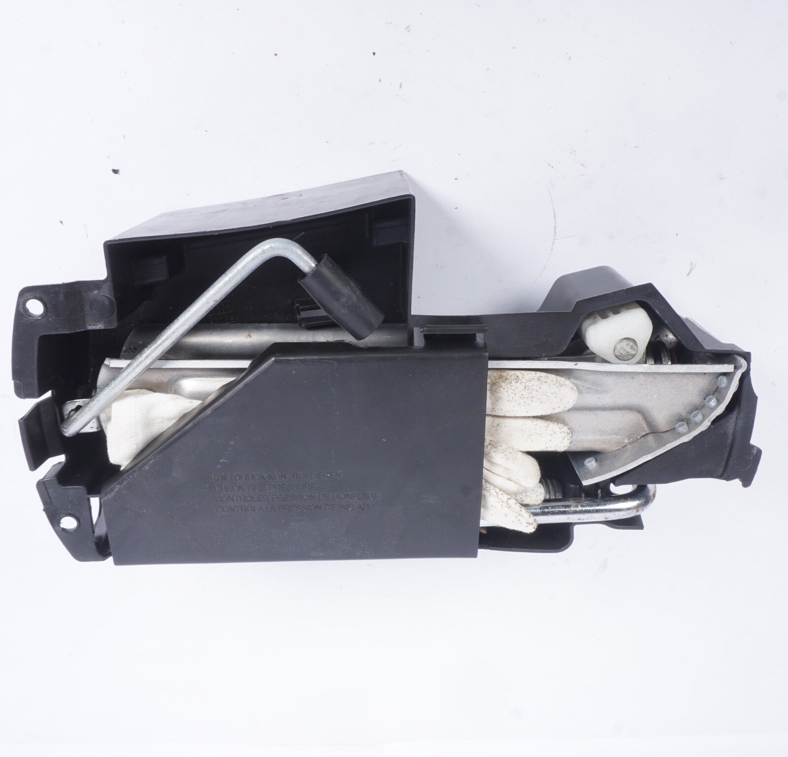 08-14 Mercedes W204 C250 C300 C350 Emergency Spare Tire Jack Tool Kit OEM