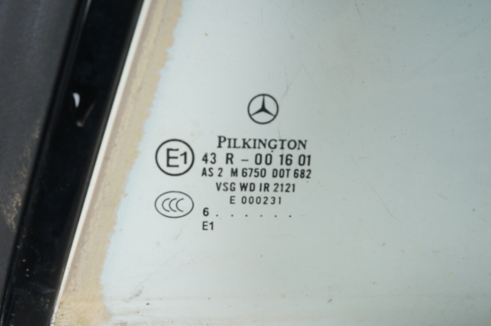 07-14 Mercedes W216 CL550 CL600 Rear Left Driver Side Quarter Window Glass OEM