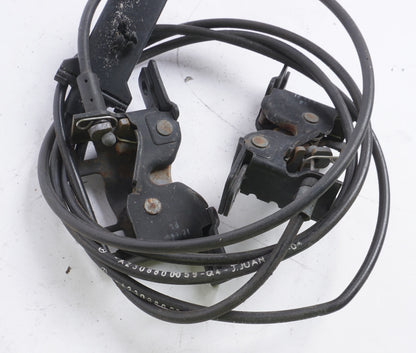 03-08 Mercedes R230 SL500 SL550 SL600 SL55 Lower Hood Lock Latch Set + Cable OEM