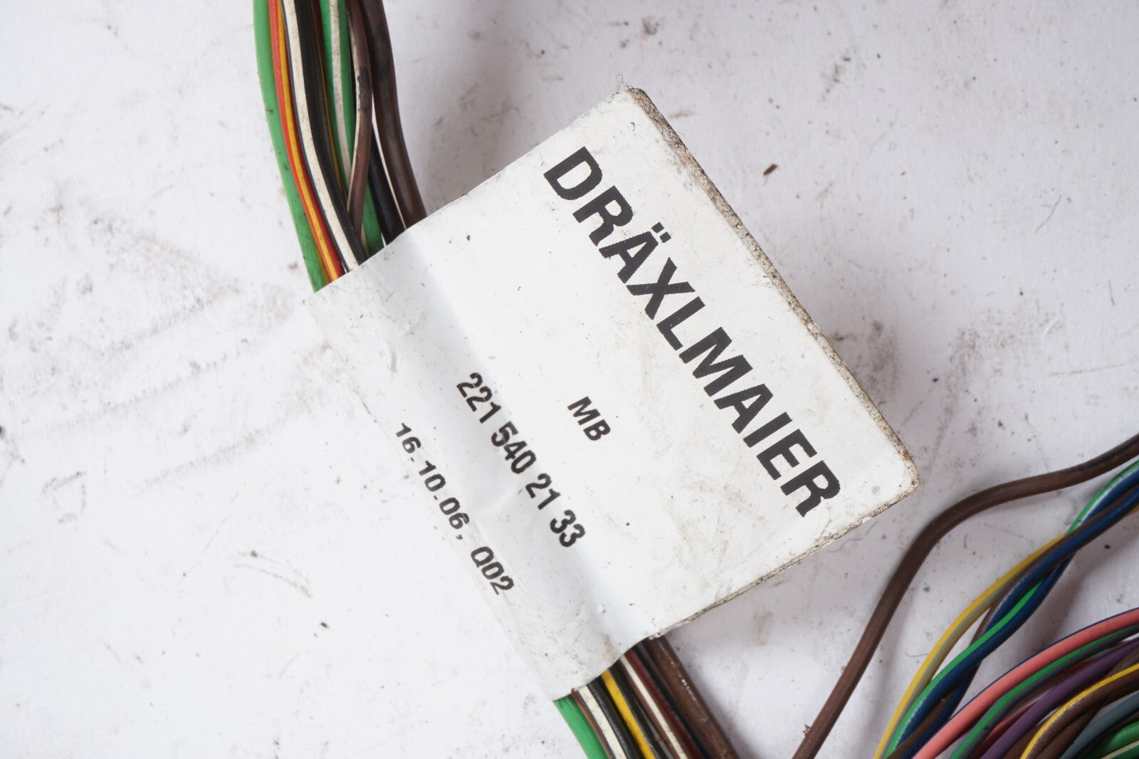 2007-2009 Mercedes W221 S550 Left SAM Plug Wire Wires OEM