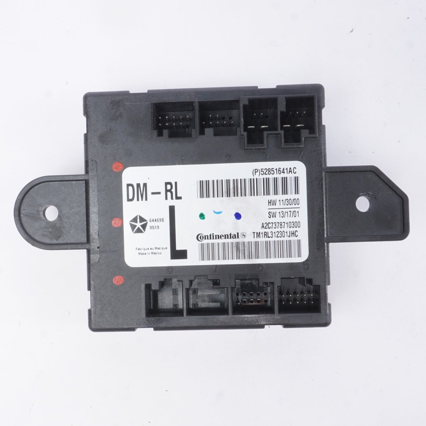 2014-2017 Maserati Ghibli Rear Left Driver Side Door Control Module 52851641AC 