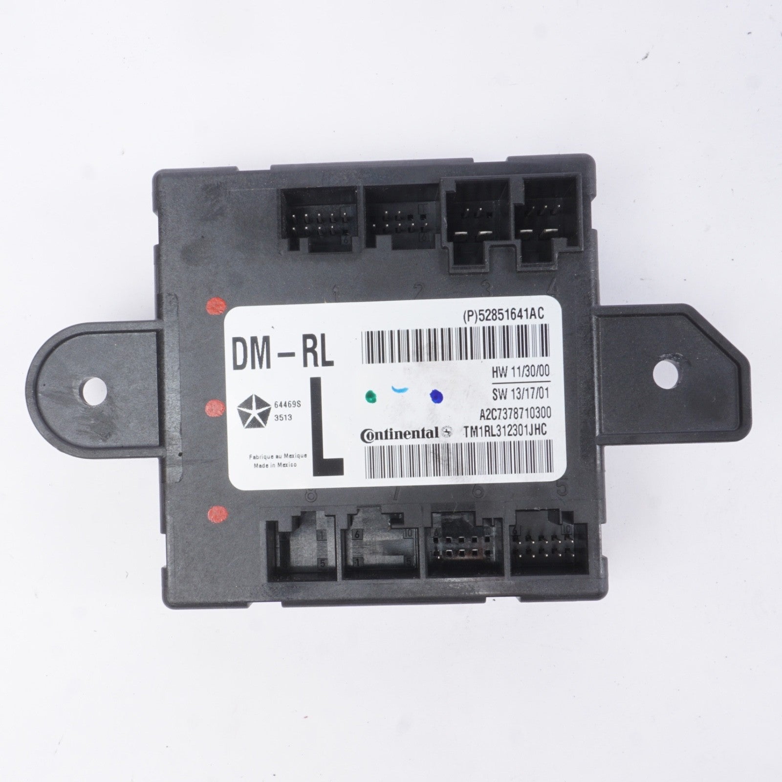 2014-2017 Maserati Ghibli Rear Left Driver Side Door Control Module 52851641AC 