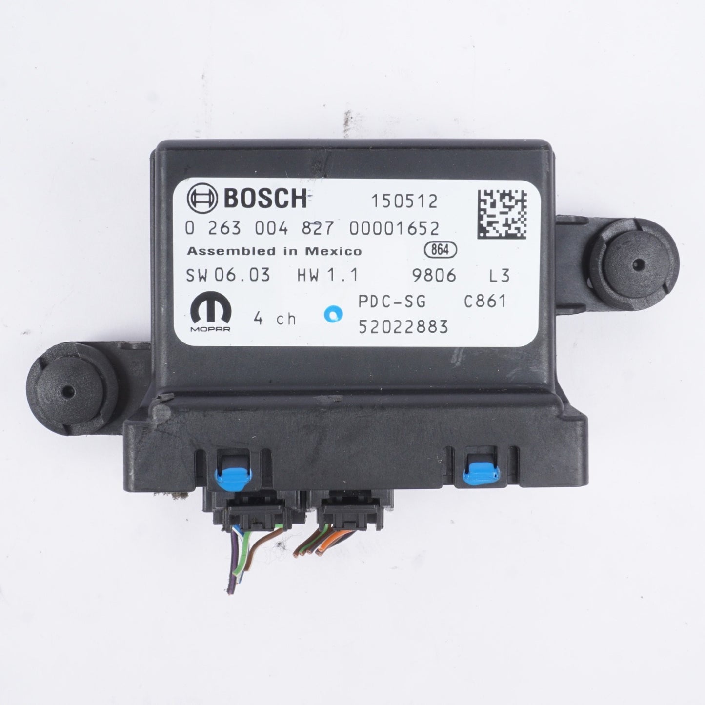 2014 - 2017 Fiat 500 1.4L DRIVER ASSIST PARKING CONTROL MODULE 52022883
