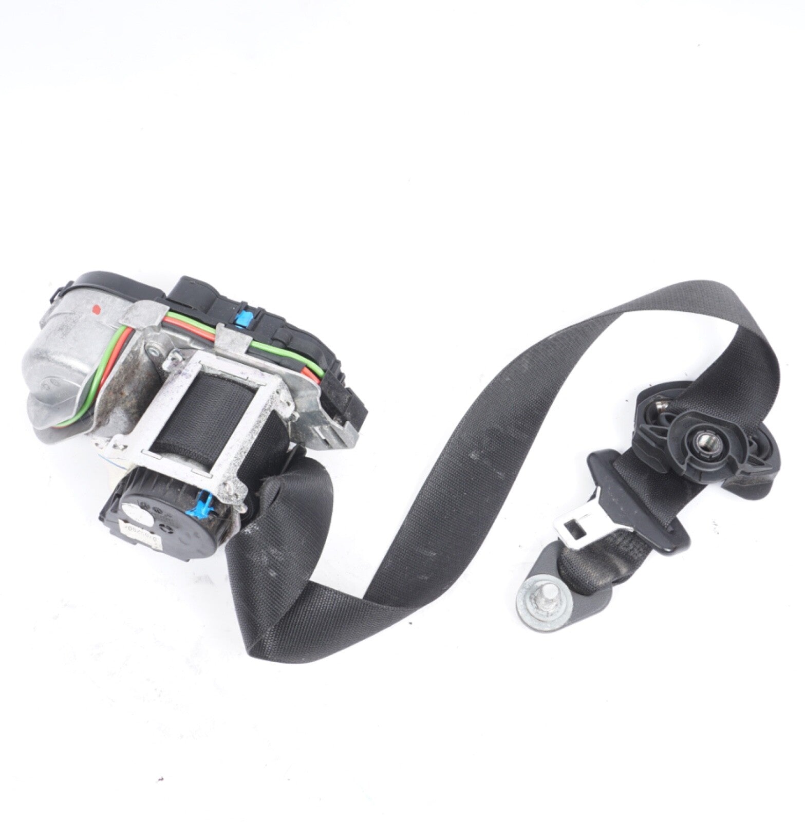 07-09 Mercedes W221 S600 S65 AMG Front Left Driver Side Seat Belt Black OEM