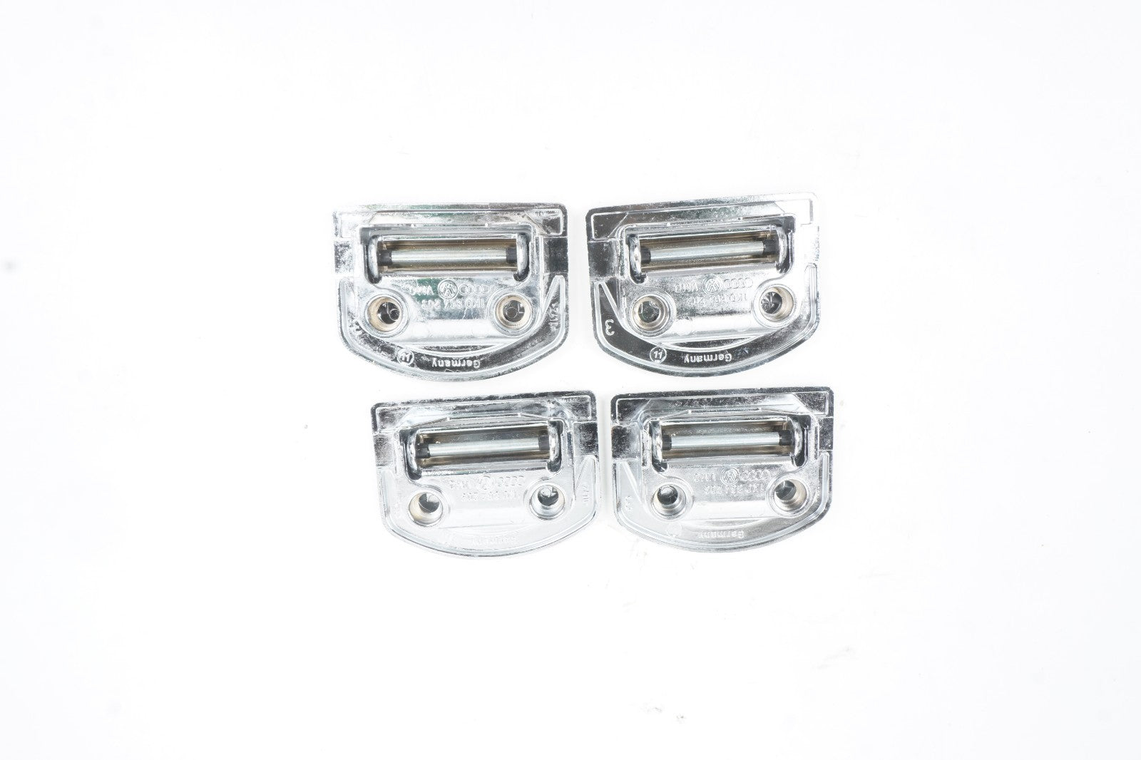2011-2017 Audi D4 A8 A8L Rear Trunk Cargo Tie Down Hooks Set of 4  OEM