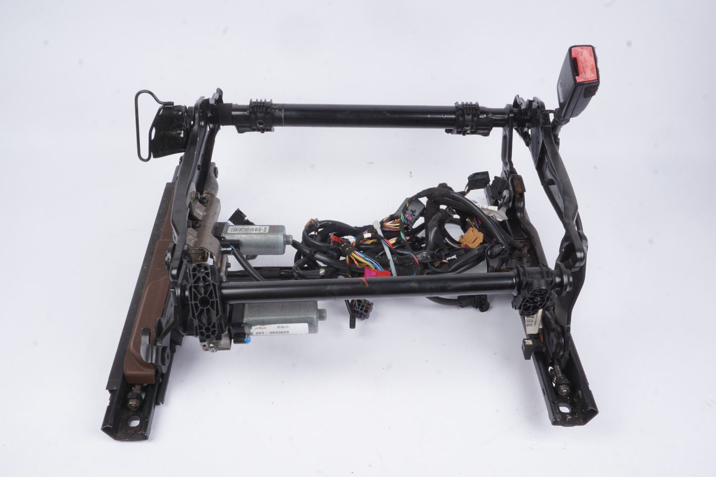 2011 - 2017 Audi A8 Front Right Driver Seat Lower Track Frame W/ Motors OEM