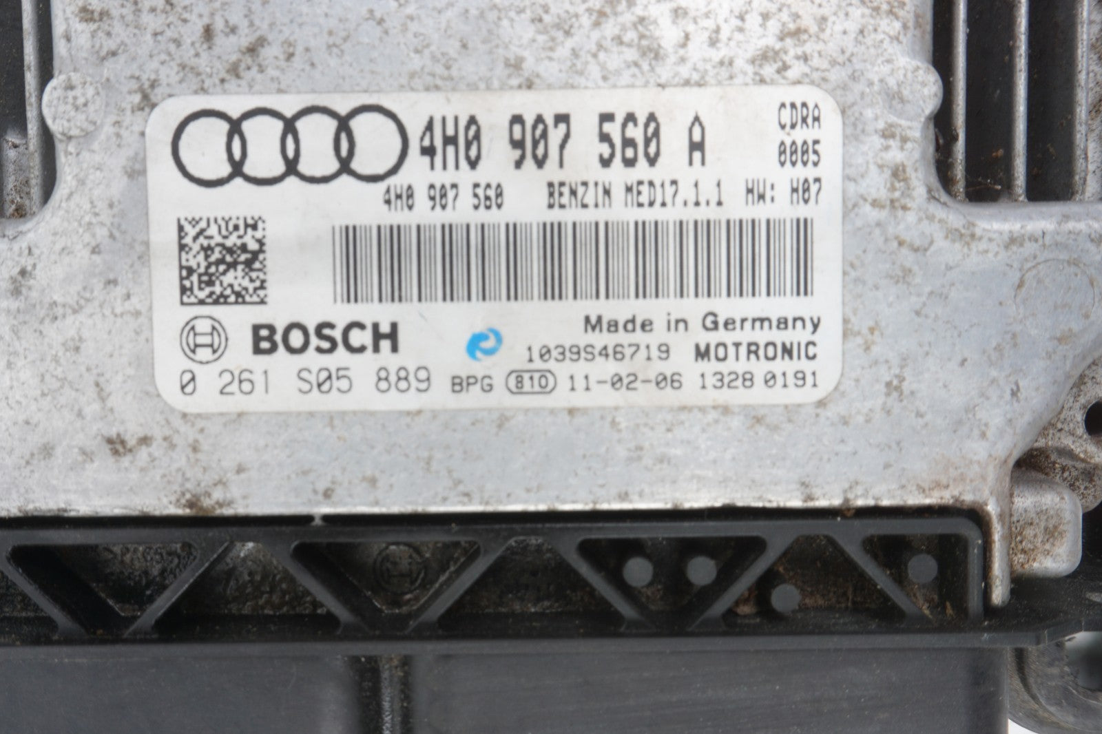 2011 2012 Audi D4 A8 A8L 4.2L Engine Control Module ECU 4H0907560A OEM