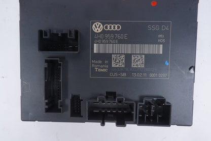 11-17 AUDI A8 A8L FRONT LEFT / RIGHT SEAT CONTROL MODULE 4H0959760E  OEM