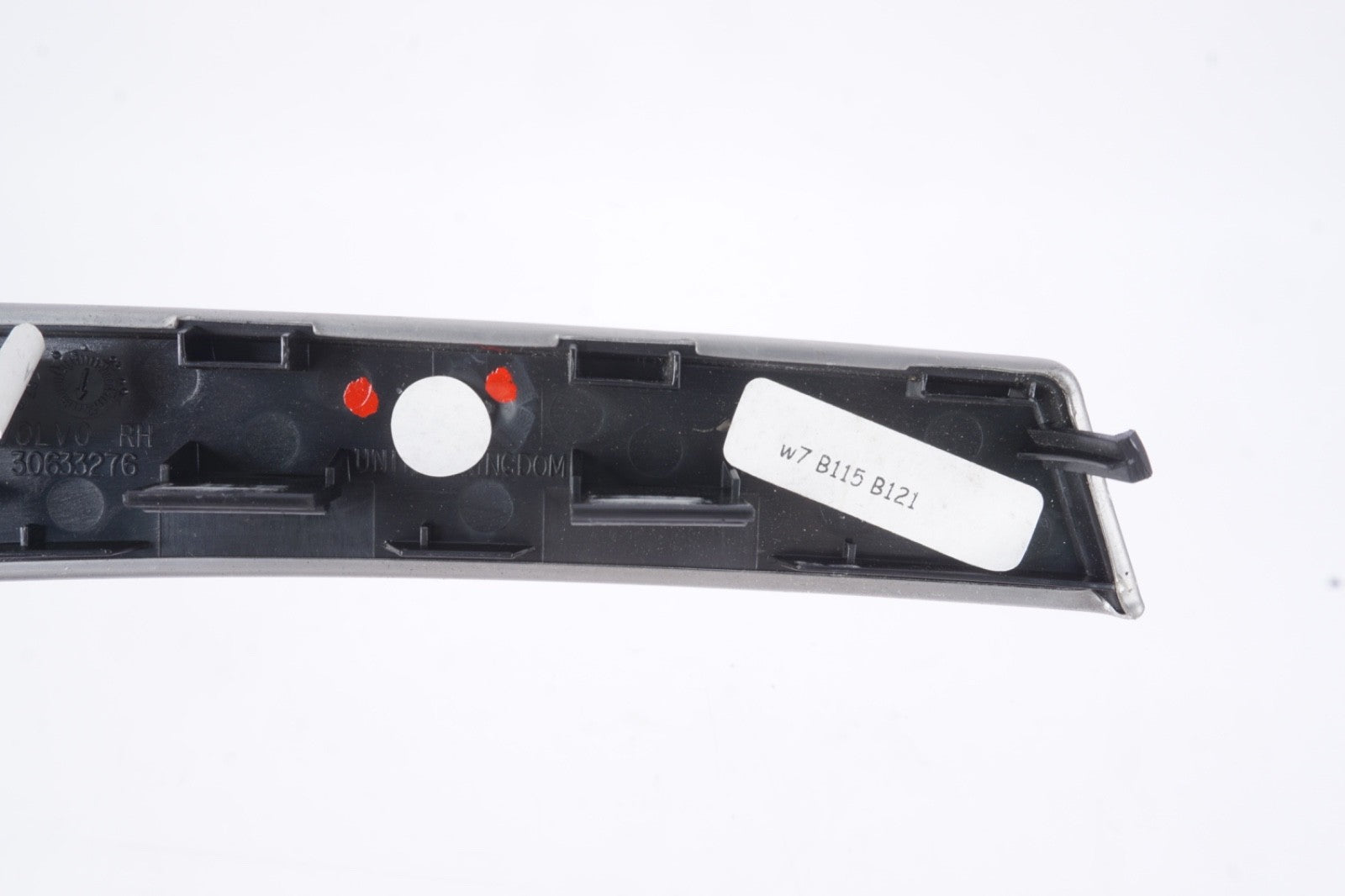 06-13 Volvo C70 Front Door Pull Handle Trim Panel aluminum Right