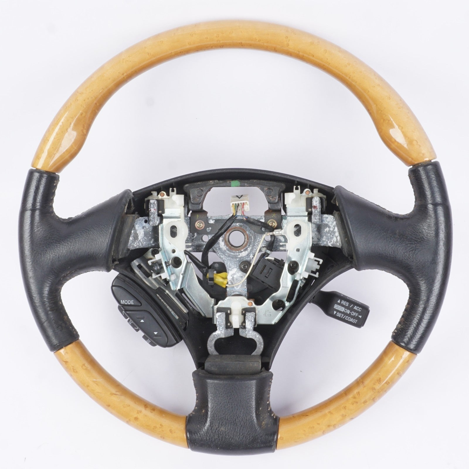 2002 - 2010 LEXUS SC430 DRIVER STEERING WHEEL LEATHER WOOD ASSEMBLY OEM