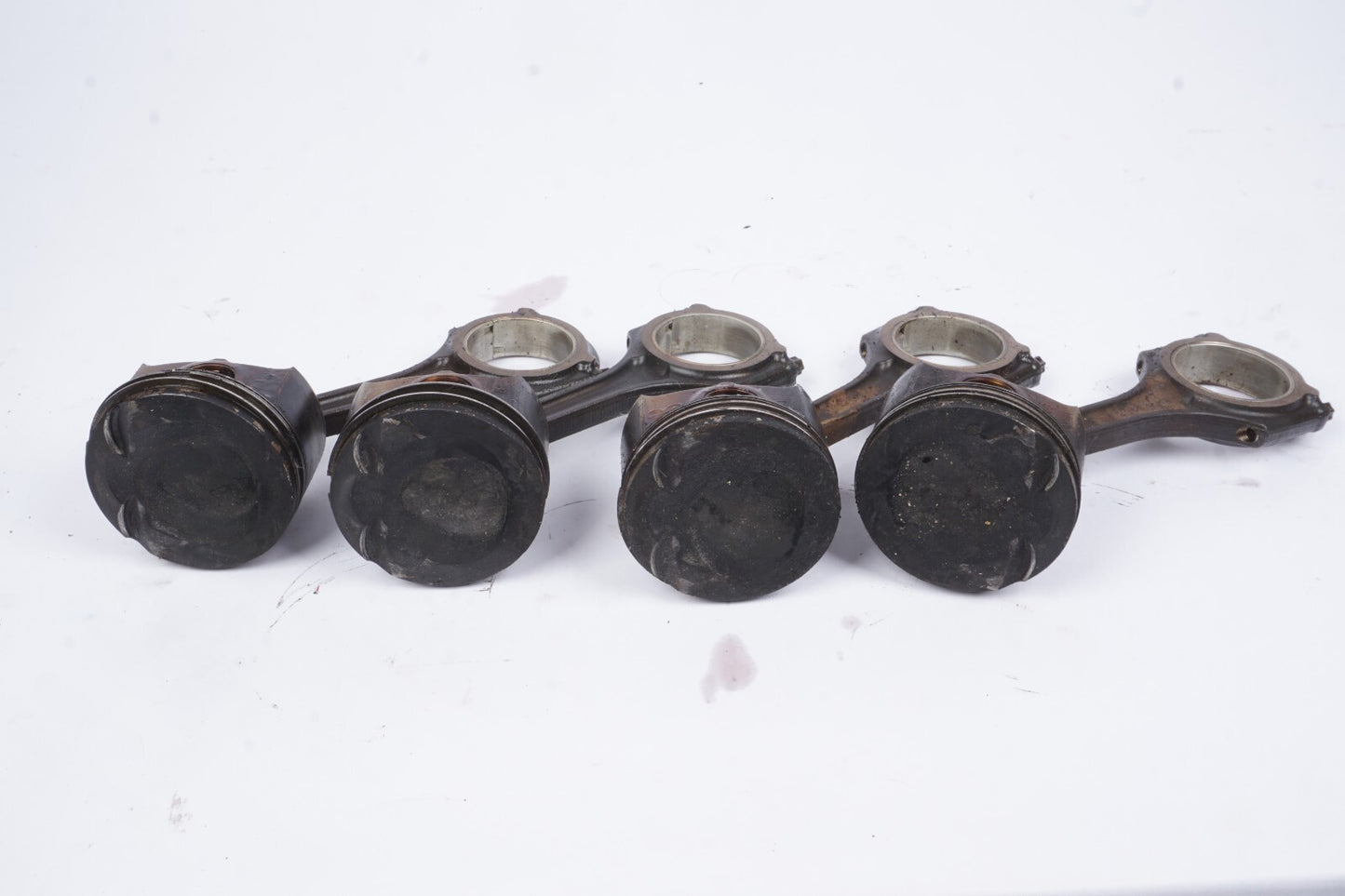12-15 Mercedes W204 C250 SLK250 M271 Piston & Connecting Rod Set Of 4 OEM 55K
