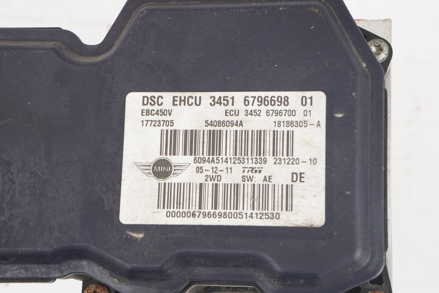 2012 - 2015 MINI COOPER S R57 ABS ANTI LOCK BRAKE PUMP 6796698 OEM