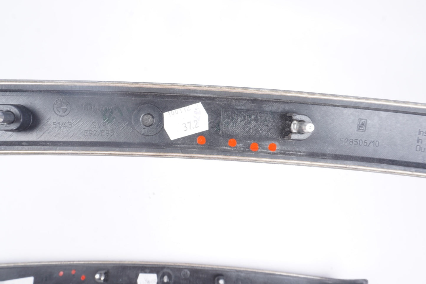 2007-2013 BMW E92 E93 Coupe Rear Left Right Side Grained Wood Trim Strip OEM