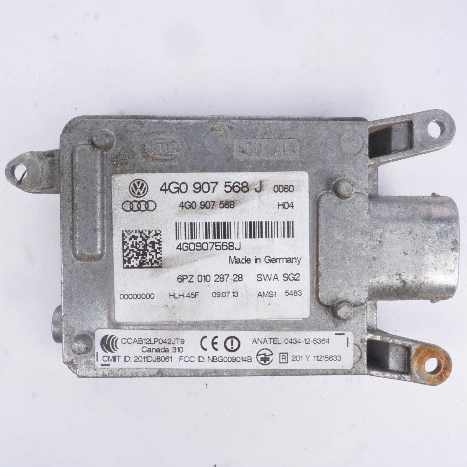 2012 - 2018 Audi A7 Rear Right Side Blind Spot Control Module OEM