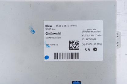 2011 - 2017 BMW X3  F25 - CAS4 Theft Locking Control Module 9367374