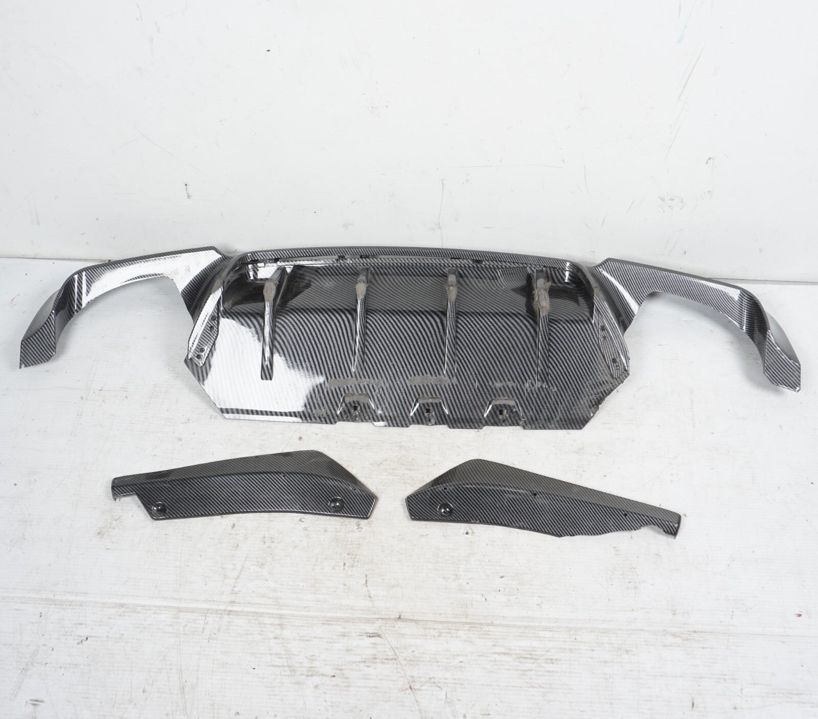 2011-2013 BMW 550i F10 Rear Bumper Lower Valance Spoiler Carbon OEM