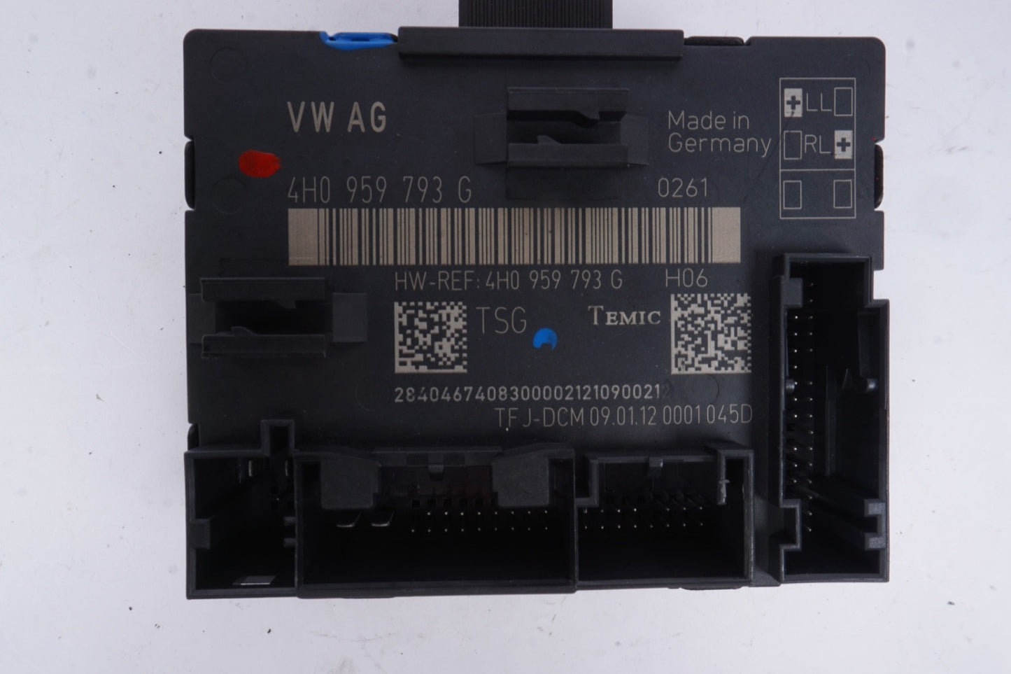 2011 - 2017 AUDI A8 A8L S8 D4 4.2L Front Left Door Control Module OEM 4H0959793E