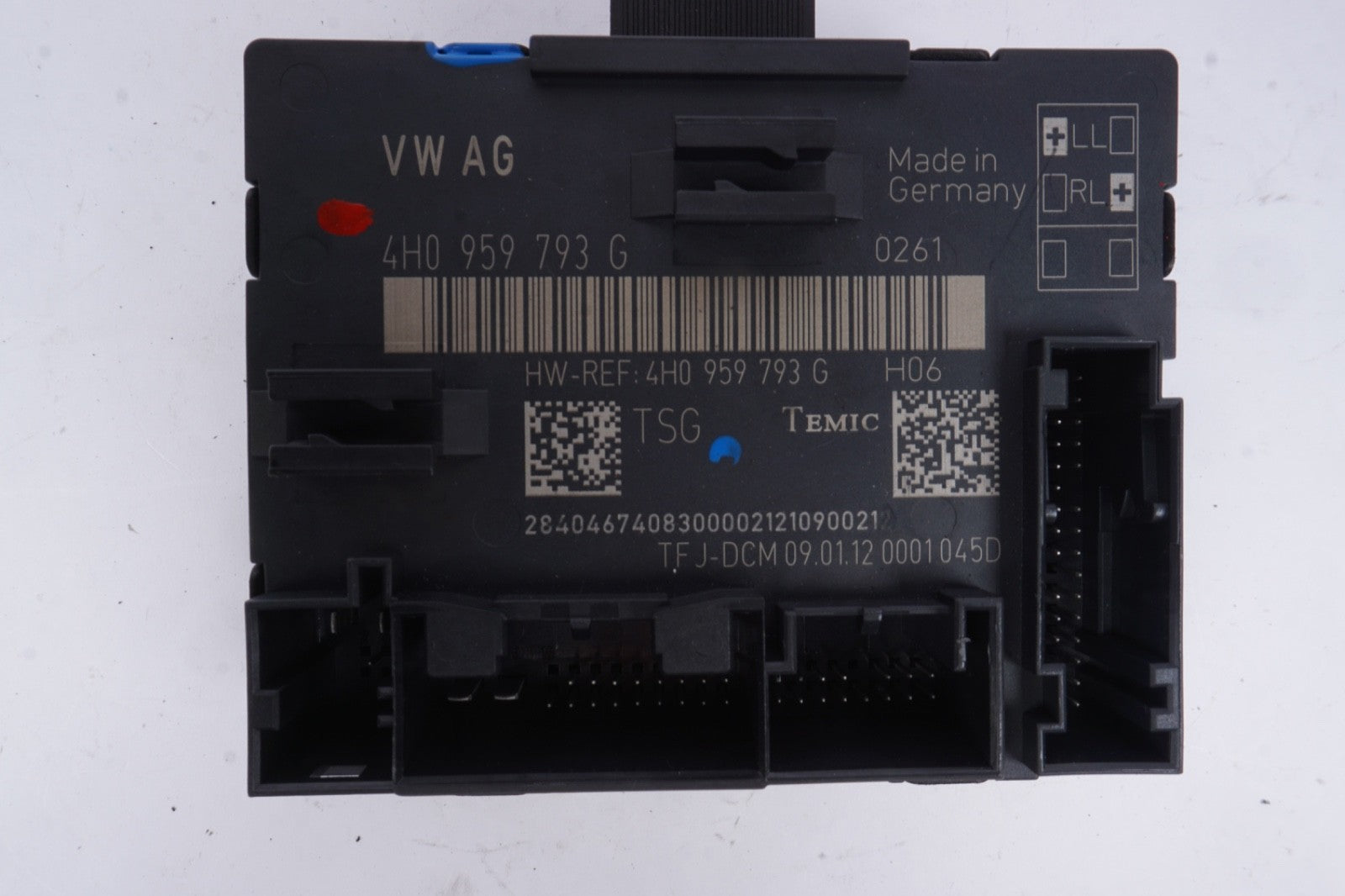 2011 - 2017 AUDI A8 A8L S8 D4 4.2L Front Left Door Control Module OEM 4H0959793E