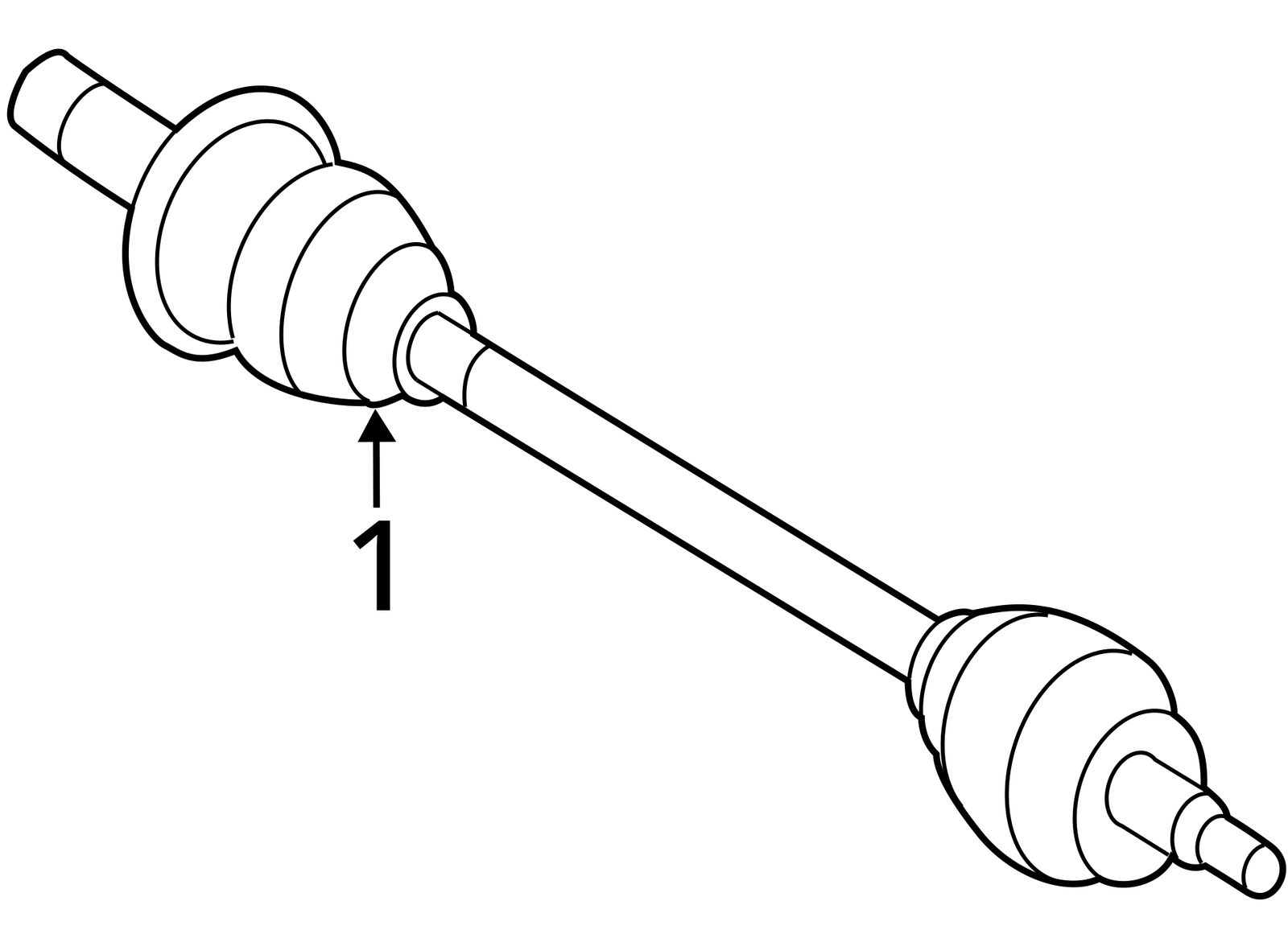 2006 - 2010 MERCEDES BENZ R350 R500 W251 REAR RIGHT PASS SIDE AXLE SHAFT OEM