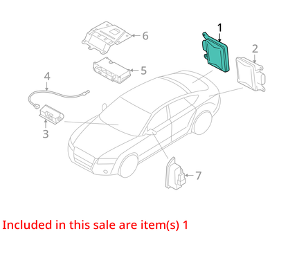 2012-2015 AUDI A7 RIGHT LANE CHANGE ASSIST CONTROL MODULE OEM 4G0907568J  OEM