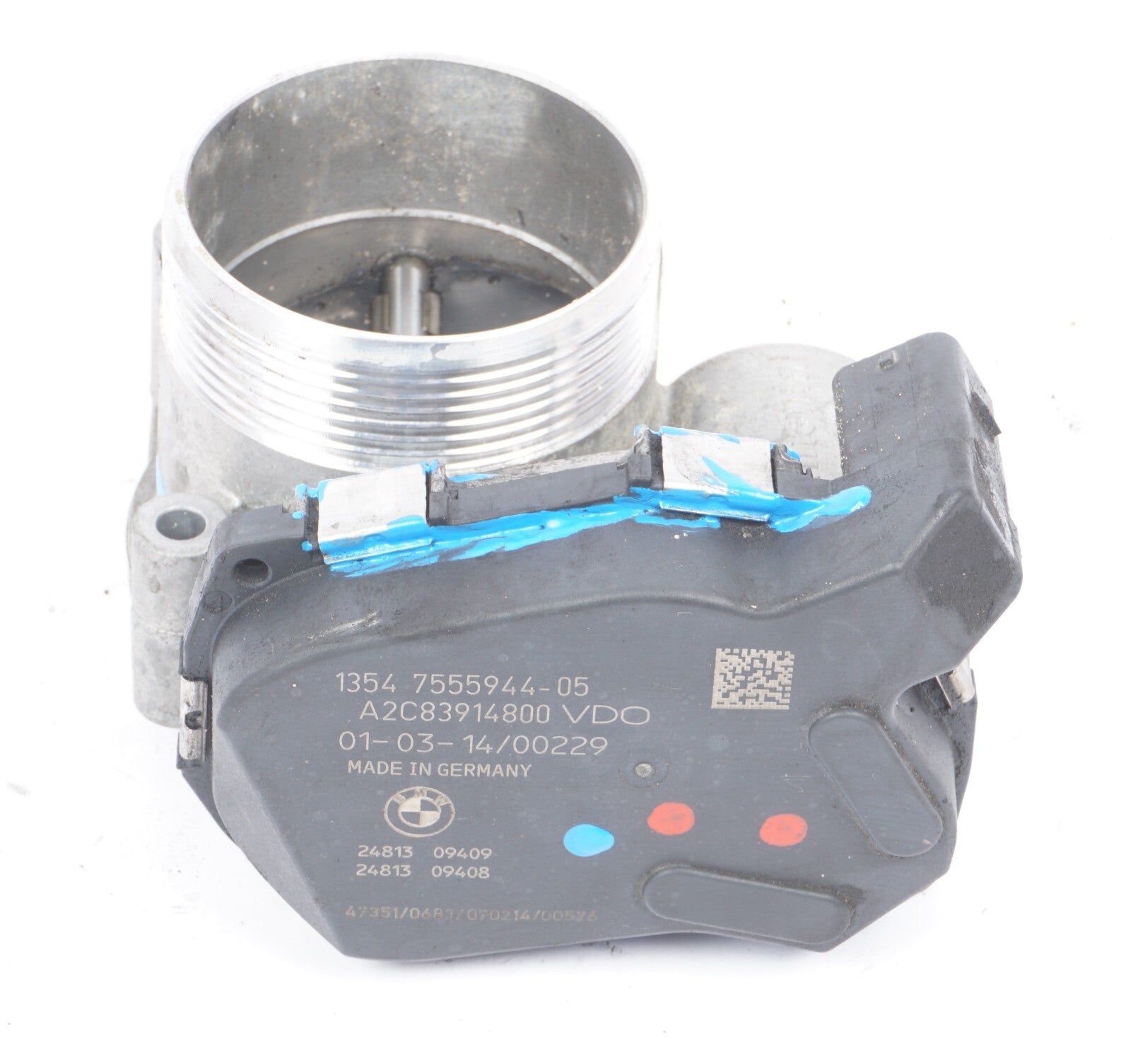 12 - 18 BMW 550I 650I 4.4L N63N Throttle Body Right Passenger Side 7555944 OEM