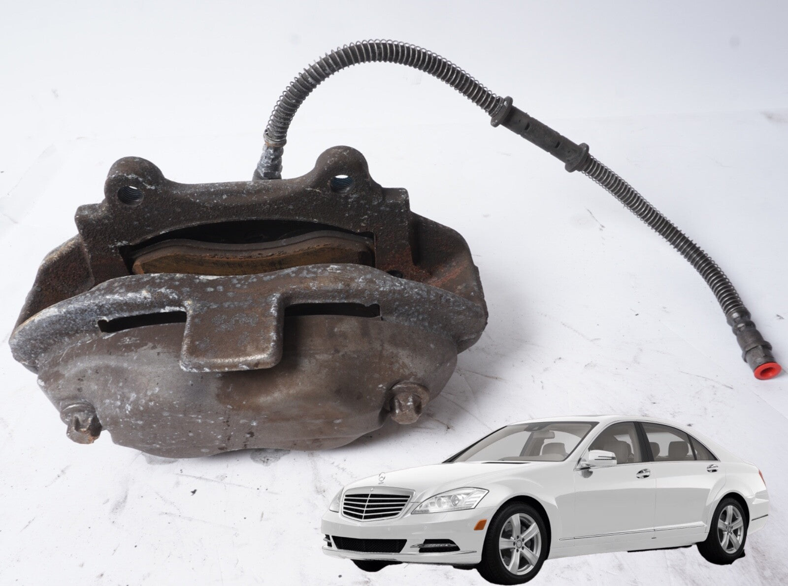 07-14 Mercedes W216 CL550 S550 RWD Front Left Brake Caliper 56K