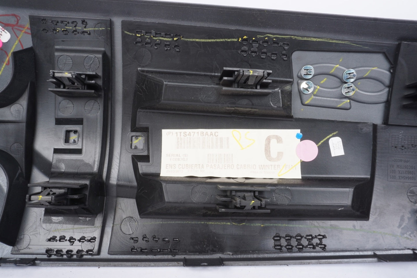 2012 - 2015 FIAT 500 INSTRUMENT PANEL BEZEL 1TS471BAAC