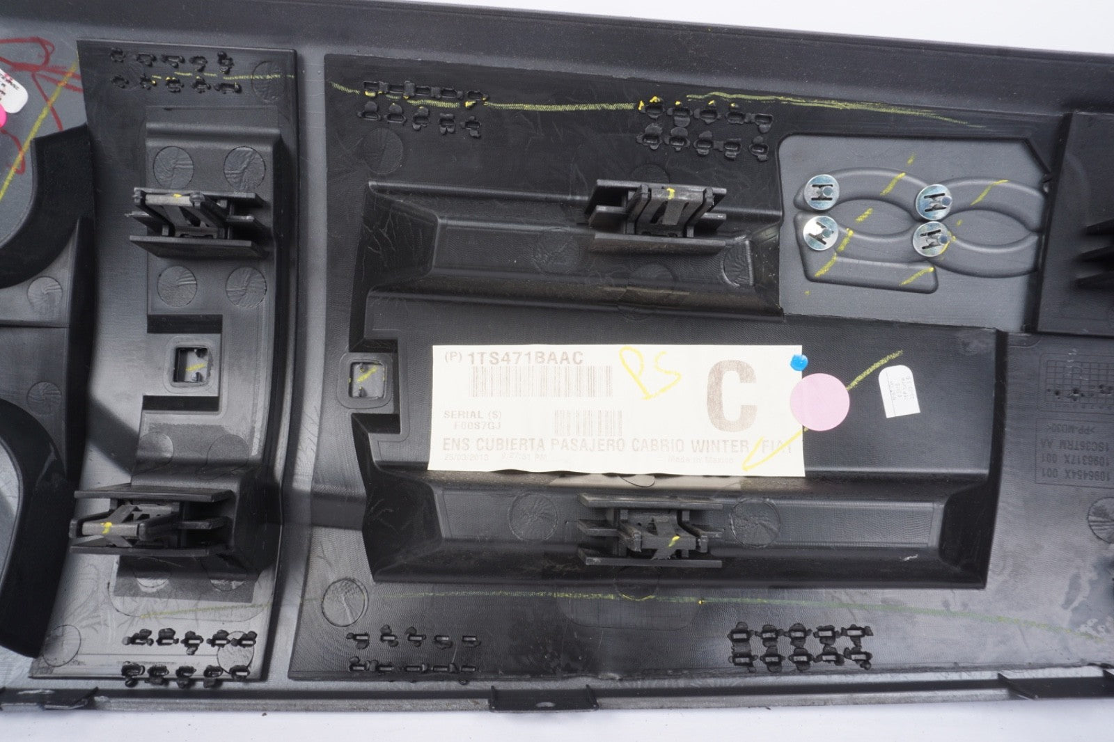 2012 - 2015 FIAT 500 INSTRUMENT PANEL BEZEL 1TS471BAAC